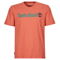 Textiel Heren T-shirts korte mouwen Timberland Linear Logo Short Sleeve Tee Bruin