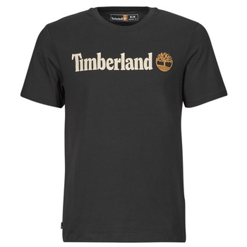 Timberland Linear Logo Short Sleeve Tee Zwart