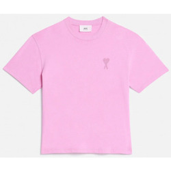 Textiel Heren T-shirts & Polo’s Ami Paris T SHIRT UTS004.726 Roze