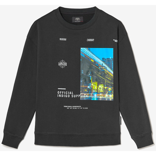 Textiel Jongens Sweaters / Sweatshirts Le Temps des Cerises Sweater met capuchon COMEBO Zwart