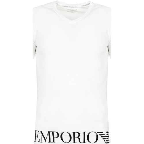 Textiel Heren T-shirts korte mouwen Emporio Armani 111760 3R755 Wit