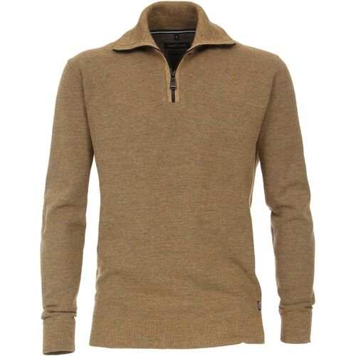 Textiel Heren Sweaters / Sweatshirts Casa Moda Zip Trui Geel Geel