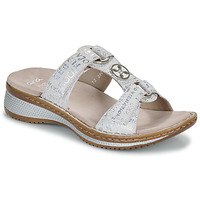 Schoenen Dames Leren slippers Ara Hawaii 2.0 Wit / Zilver