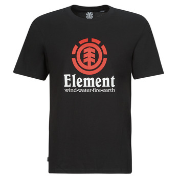Textiel Heren T-shirts korte mouwen Element VERTICAL SS Zwart