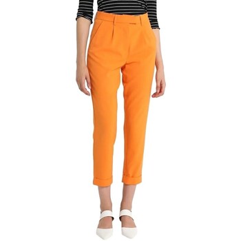 Textiel Dames Broeken / Pantalons Vila Dima Pants - Russet Orange Oranje