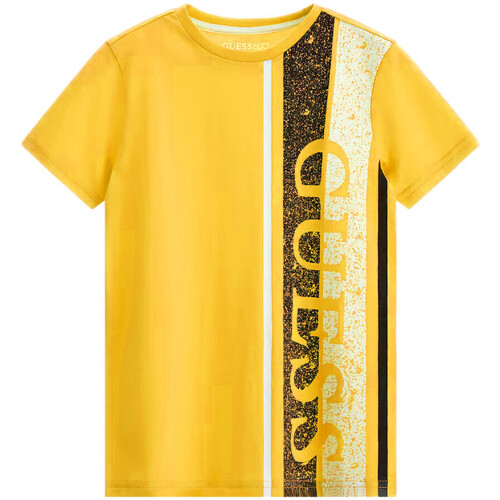 Textiel Jongens T-shirts & Polo’s Guess  Oranje