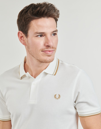 Fred Perry TWIN TIPPED FRED PERRY SHIRT Wit / Beige