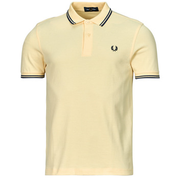 Textiel Heren Polo's korte mouwen Fred Perry TWIN TIPPED FRED PERRY SHIRT Geel / Marine