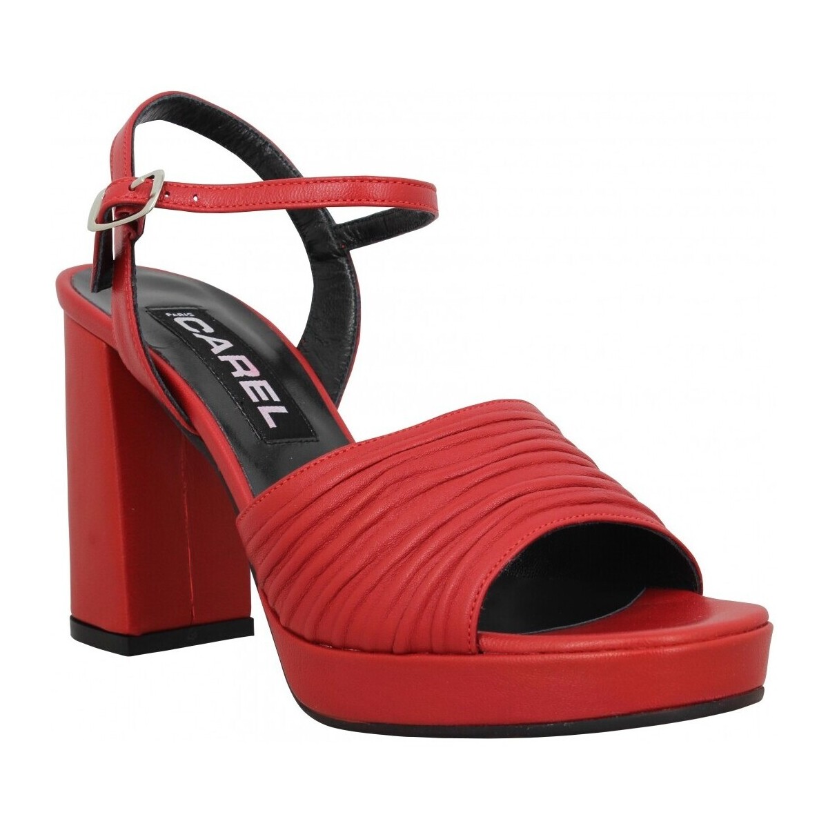 Schoenen Dames Sandalen / Open schoenen Carel Plisse Cuir Femme Rouge Rood