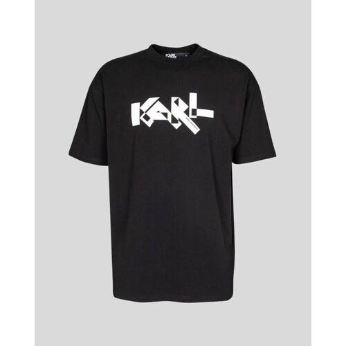 Textiel Heren T-shirts korte mouwen Karl Lagerfeld 755261 533221 Zwart
