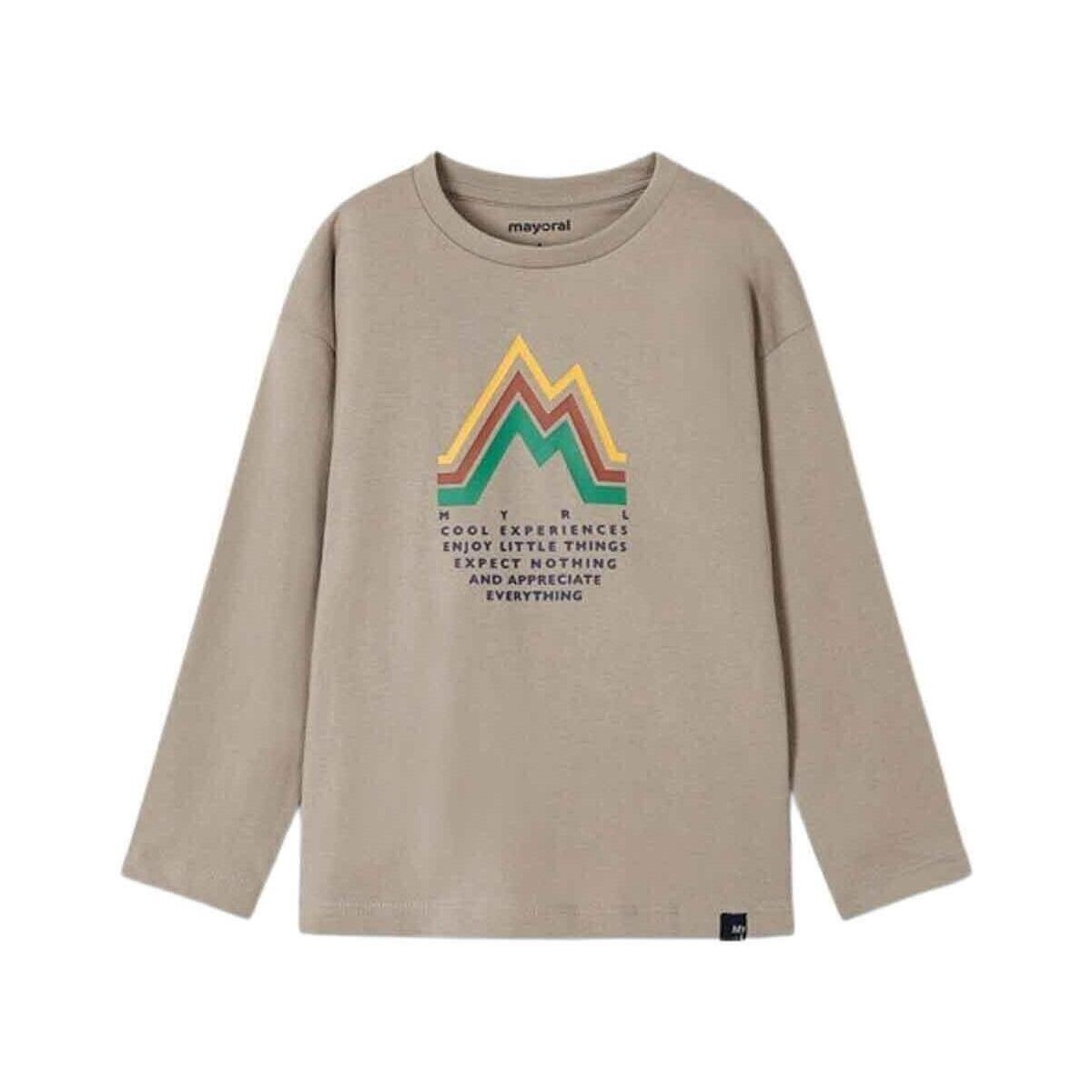 Textiel Jongens T-shirts & Polo’s Mayoral  Bruin