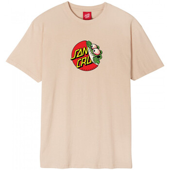 Textiel Heren T-shirts & Polo’s Santa Cruz Beware dot front t-shirt Beige