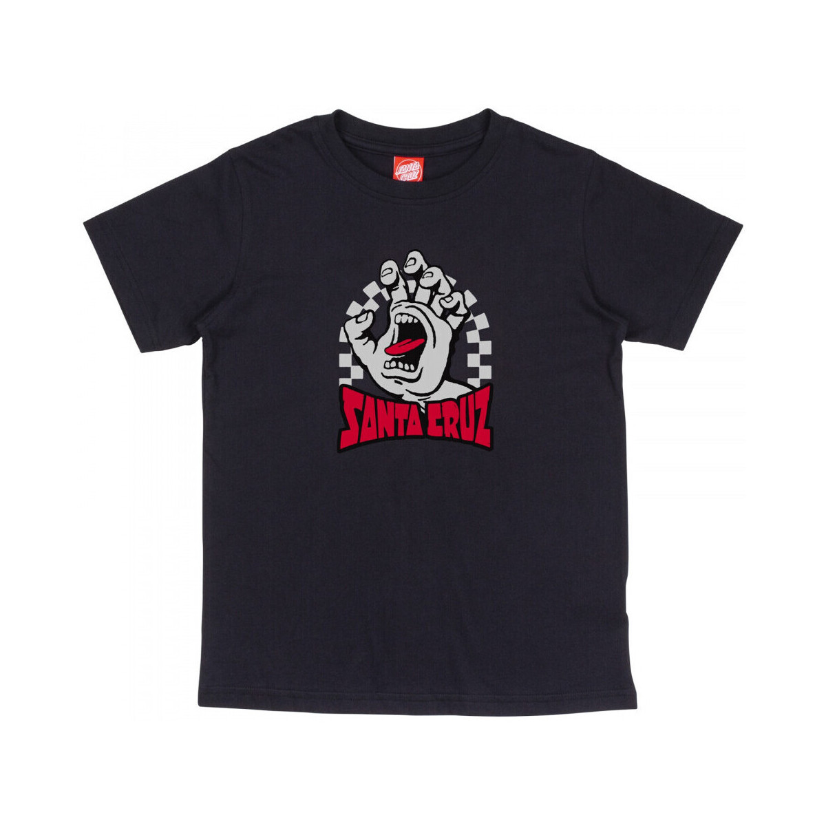 Textiel Kinderen T-shirts & Polo’s Santa Cruz Youth check gateway hand front Zwart