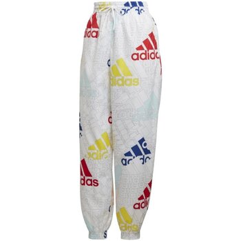 Textiel Dames Broeken / Pantalons Adidas Sportswear  Wit