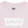 Textiel Meisjes T-shirts korte mouwen Levi's BATWING TEE Roze / Wit