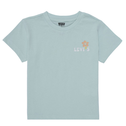 Textiel Meisjes T-shirts korte mouwen Levi's OCEAN BEACH SS TEE Blauw / Pastel / Oranje / Pastel