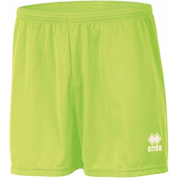 Textiel Heren Korte broeken / Bermuda's Errea Pantaloni Corti  New Skin Panta Verde Fluo Groen