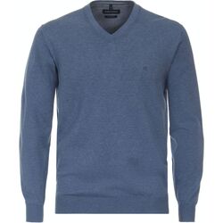 Textiel Heren Sweaters / Sweatshirts Casa Moda Pullover V-Hals Petrol Blauw Blauw
