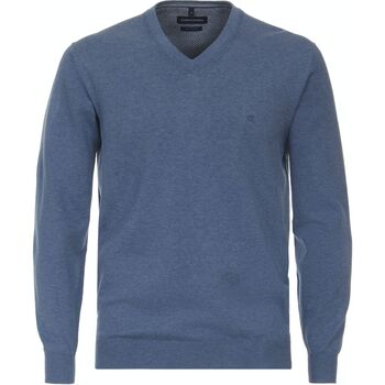 Textiel Heren Sweaters / Sweatshirts Casa Moda Pullover V-Hals Petrol Blauw Blauw