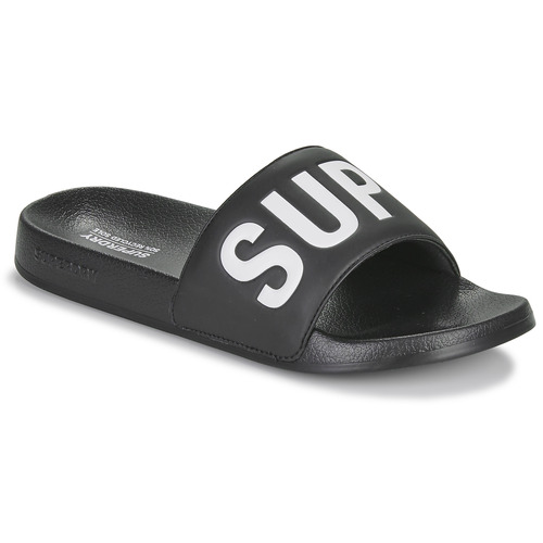 Schoenen Heren slippers Superdry Sandales De Piscine Véganes Core Zwart / Wit