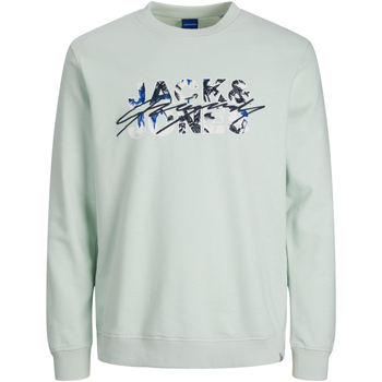 Textiel Jongens Sweaters / Sweatshirts Jack & Jones 12235517 JORTULUM BRANDING SWEAT CREW NECK JNR PALE BLUE Blauw