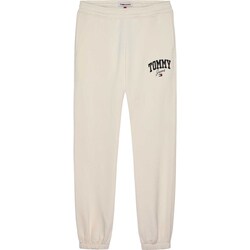 Textiel Dames Broeken / Pantalons Tommy Jeans Tjw Rlx New Varsity Wit