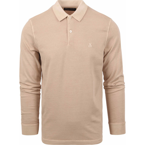Textiel Heren T-shirts & Polo’s Marc O'Polo Poloshirt Beige Beige