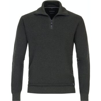 Textiel Heren Sweaters / Sweatshirts Casa Moda Half Zip Pullover Donkergroen Groen
