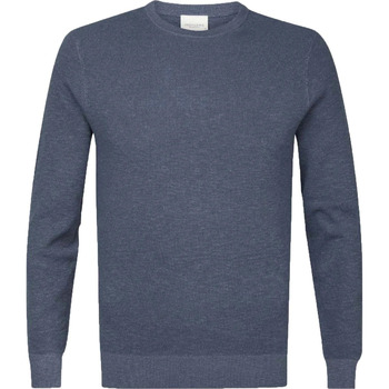 Textiel Heren Sweaters / Sweatshirts Profuomo Trui Structuur Mid Blauw Blauw