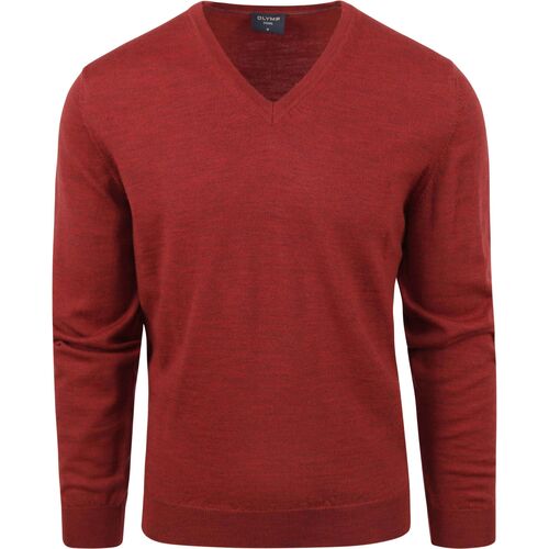 Textiel Heren Sweaters / Sweatshirts Olymp Casual Trui Wol Rood Rood
