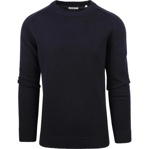 Textiel Heren Sweaters / Sweatshirts Knowledge Cotton Apparel Pullover Navy Blauw