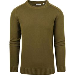 Textiel Heren Sweaters / Sweatshirts Knowledge Cotton Apparel Pullover Olijfgroen Groen