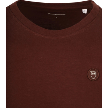 Knowledge Cotton Apparel Longsleeve T-shirt Bordeaux Bordeau