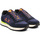 Schoenen Heren Mocassins Sun68 Sneaker Tom Fluo Navy Blauw