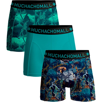 Ondergoed Heren BH's Muchachomalo Boxershorts 3-Pack Lords Blauw