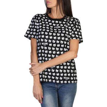 Textiel Dames T-shirts korte mouwen Moschino - A0707-9420 Zwart