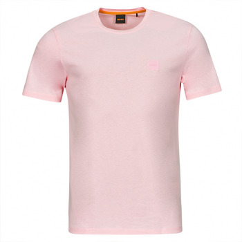Textiel Heren T-shirts korte mouwen BOSS Tales Roze