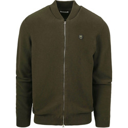 Textiel Heren Sweaters / Sweatshirts Knowledge Cotton Apparel Vest Donkergroen Groen