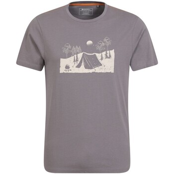 Textiel Heren T-shirts met lange mouwen Mountain Warehouse  Grijs