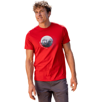 Textiel Heren T-shirts met lange mouwen Mountain Warehouse  Rood