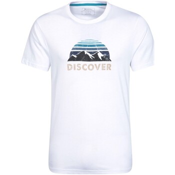 Textiel Heren T-shirts met lange mouwen Mountain Warehouse  Wit