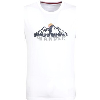 Textiel Heren T-shirts met lange mouwen Mountain Warehouse  Wit