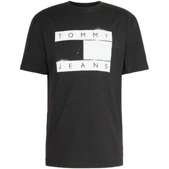 Textiel Heren T-shirts korte mouwen Tommy Hilfiger  Zwart