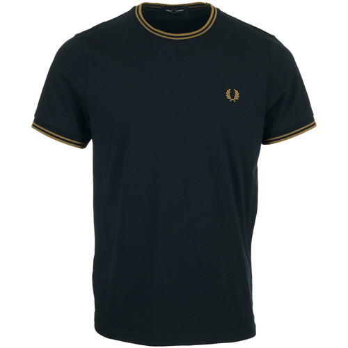 Textiel Heren T-shirts korte mouwen Fred Perry Twin Tipped Blauw