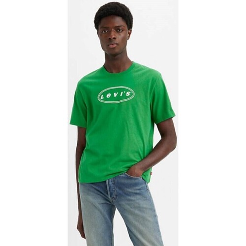 Textiel Heren T-shirts korte mouwen Levi's 16143 1059 SS RELAXED FIT TEE Groen