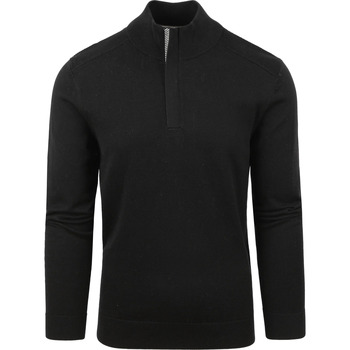 Textiel Heren Sweaters / Sweatshirts BOSS Maretto Half Zip Trui Wolmix Zwart Zwart