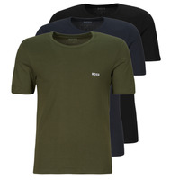 Textiel Heren T-shirts korte mouwen BOSS TShirtRN 3P Classic Marine / Kaki / Zwart