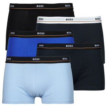Ondergoed Heren Boxershorts BOSS Trunk 5P Essential Blauw / Marine / Zwart
