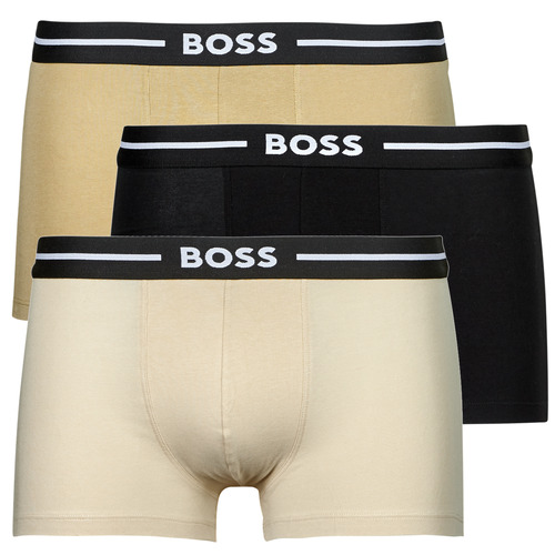 Ondergoed Heren Boxershorts BOSS Trunk 3P Bold Beige / Camel / Zwart