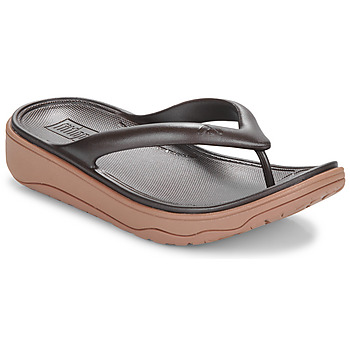 Schoenen Dames Teenslippers FitFlop Relieff Metallic Recovery Toe-Post Sandals Brons